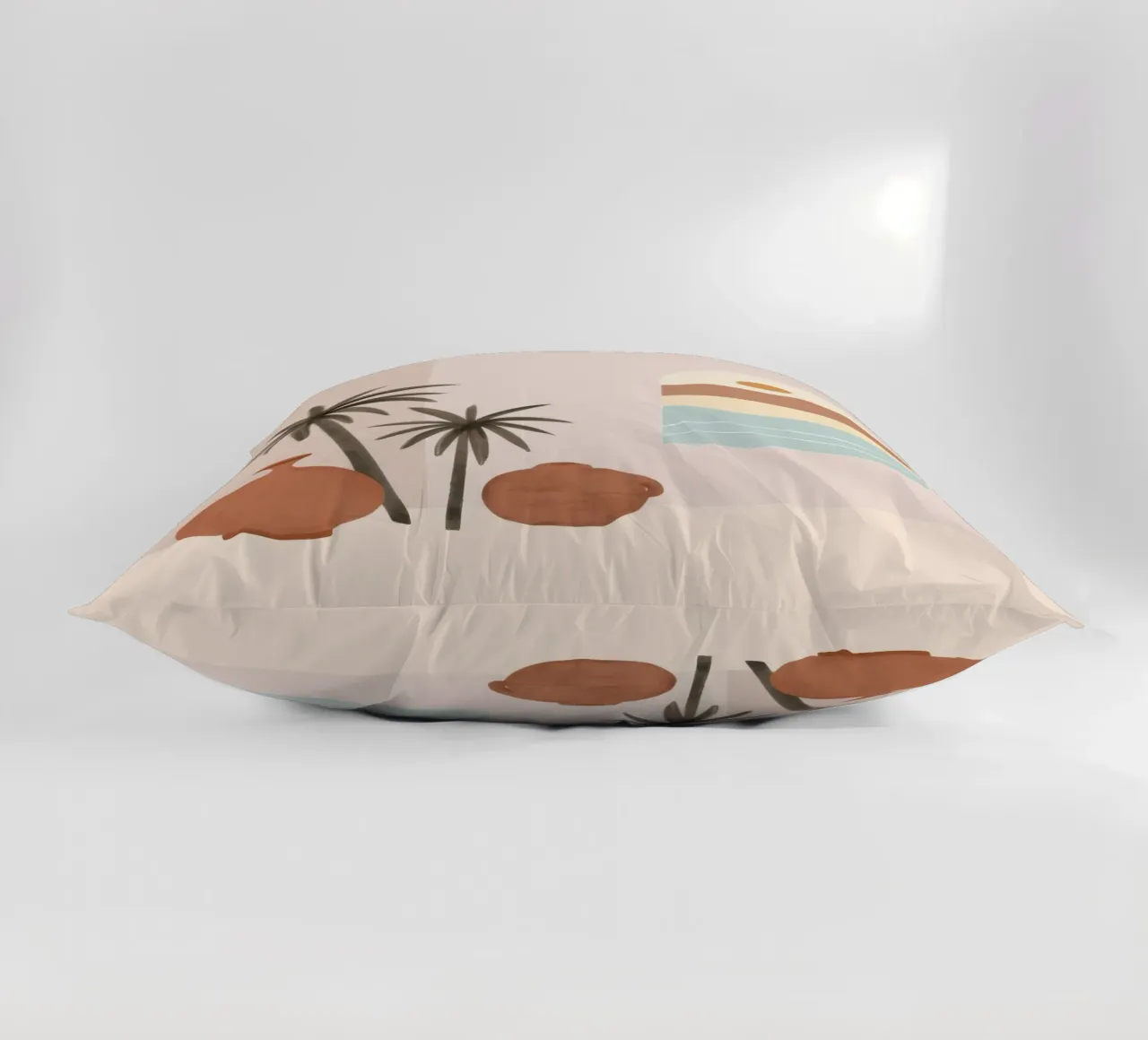 Minimalist Desert Still Life decorative cushion by Veil Maya
