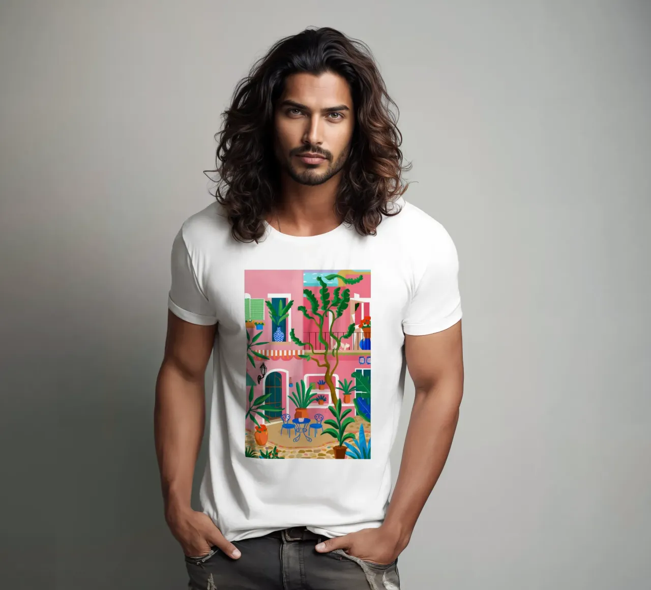 Vibrant Balcony View t-shirt by Frosh Pallete