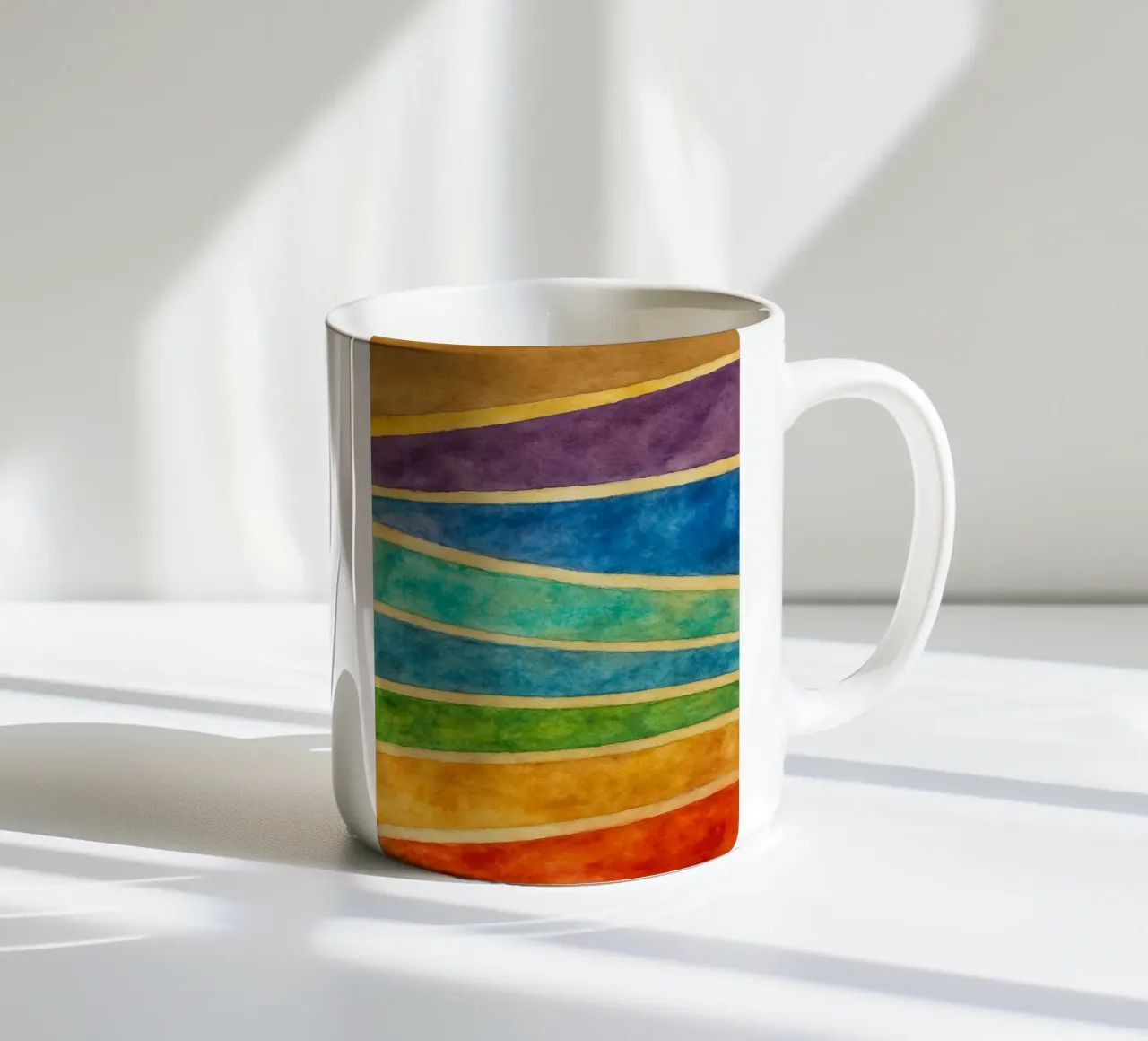 linea slash disegno astratto ilustrazione tazza in ceramica da Permatax
