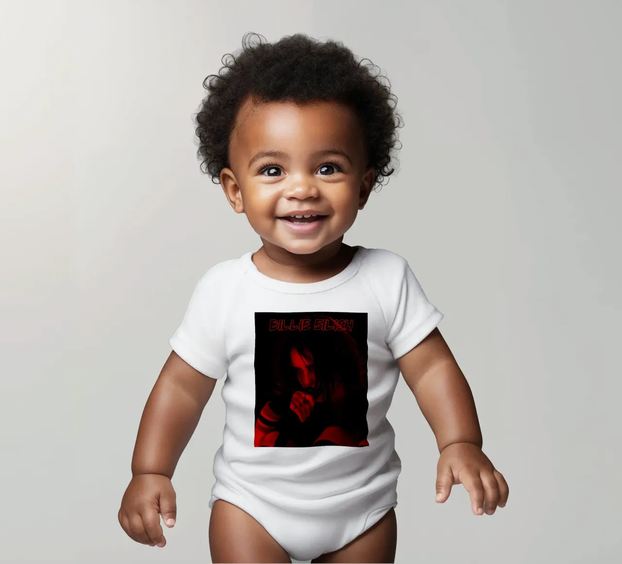 Billie Eilish - print 113 babyrompertje korte mouwen van AudioLibrary
