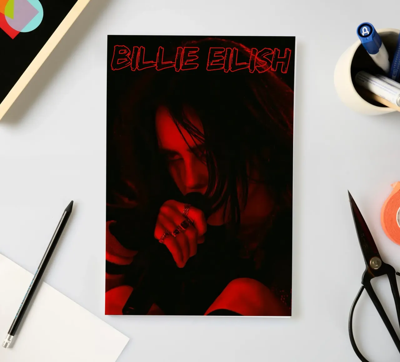Billie Eilish - print 113 notebook by AudioLibrary