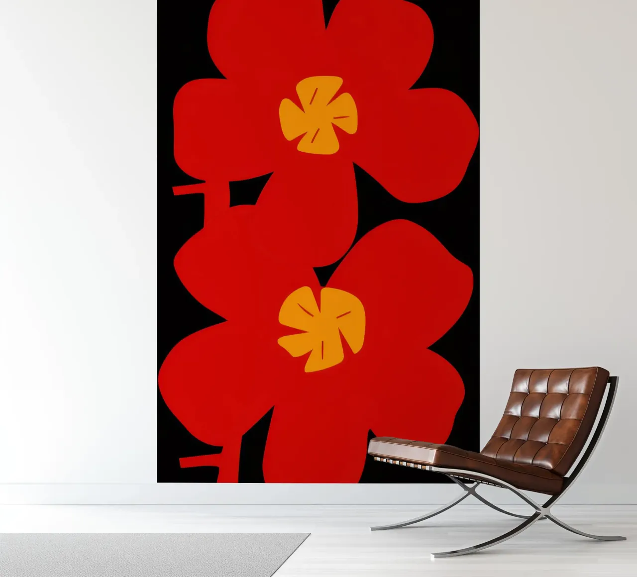 Bold Red Poppies photo wallpaper by Frosh Pallete