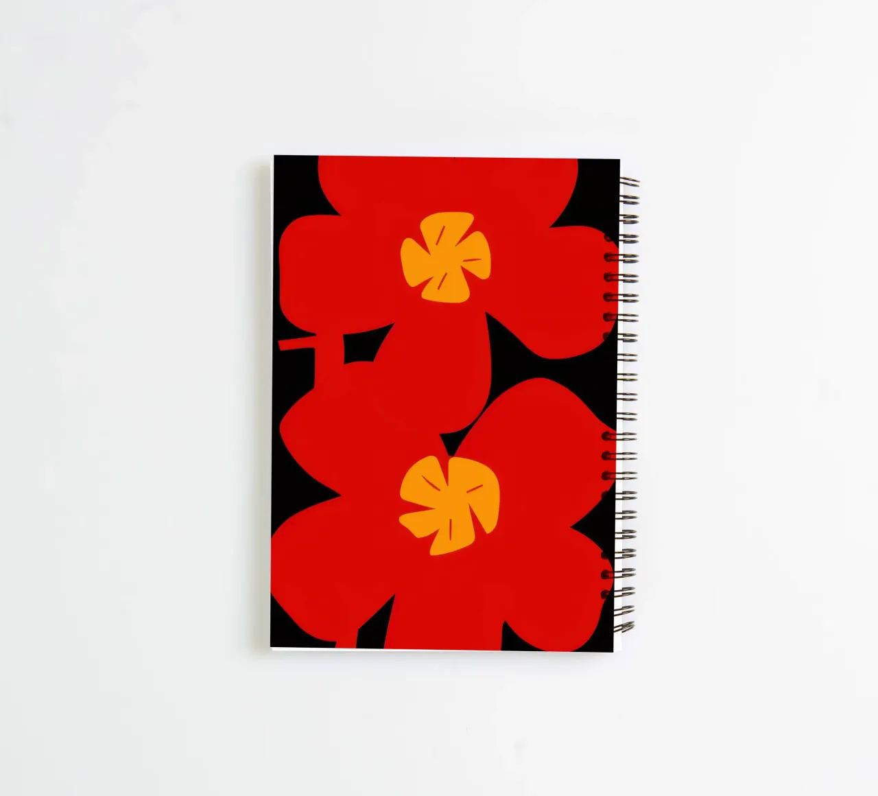Bold Red Poppies spiral notebook by Frosh Pallete
