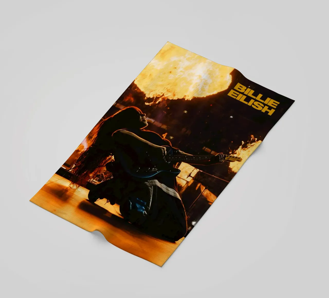 Billie Eilish - print 31 beach towel by AudioLibrary