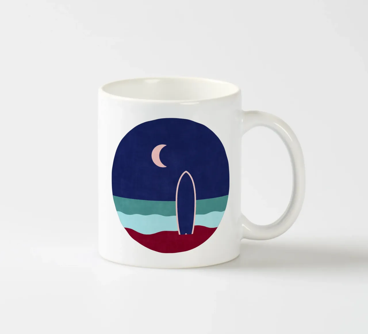 LANDSHAPES - Beach - Night mug en céramique de DANIEL COULMANN