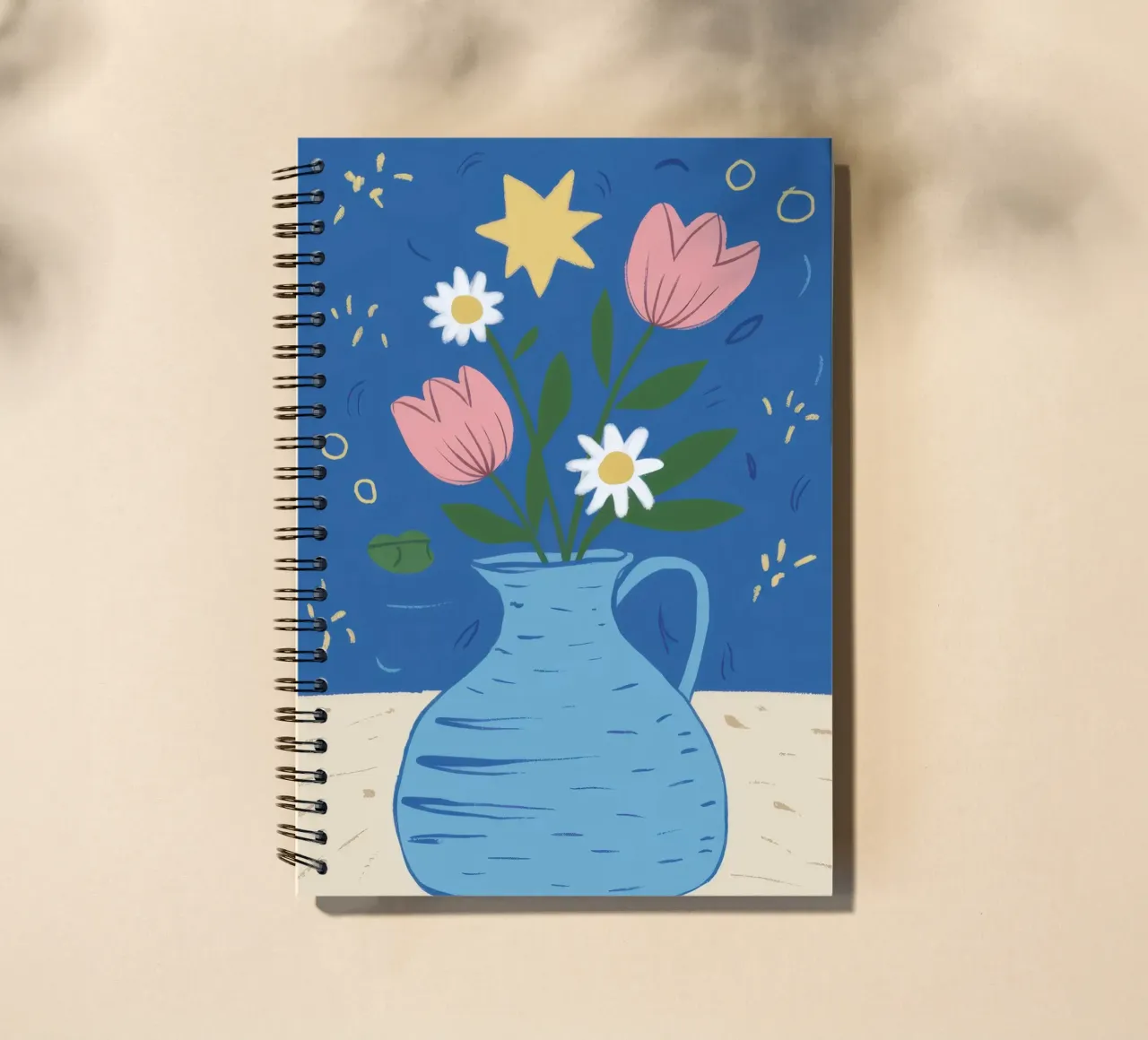 Einfache blaue Vase Ringbuch von Frosh Pallete