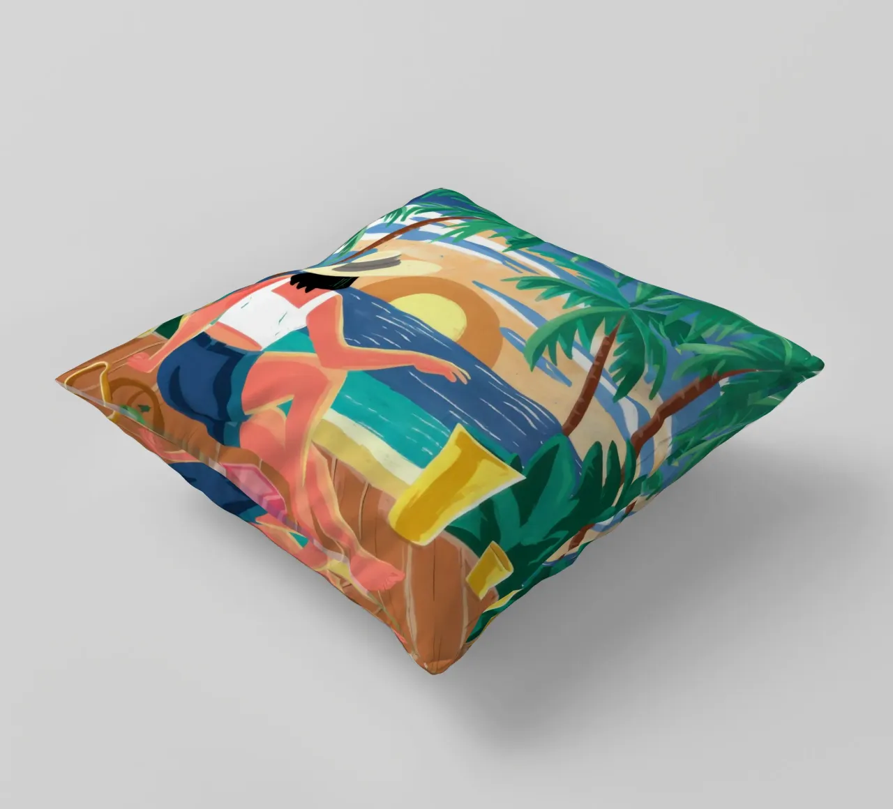 Beatitudine da spiaggia tropicale cuscino da Frosh Pallete