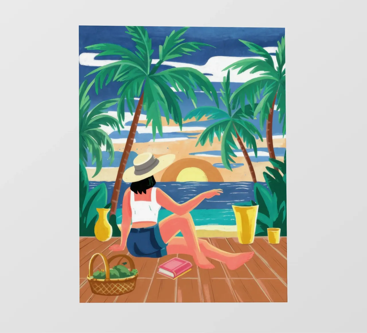Tropical Beach Bliss pvc cover by Frosh Pallete
