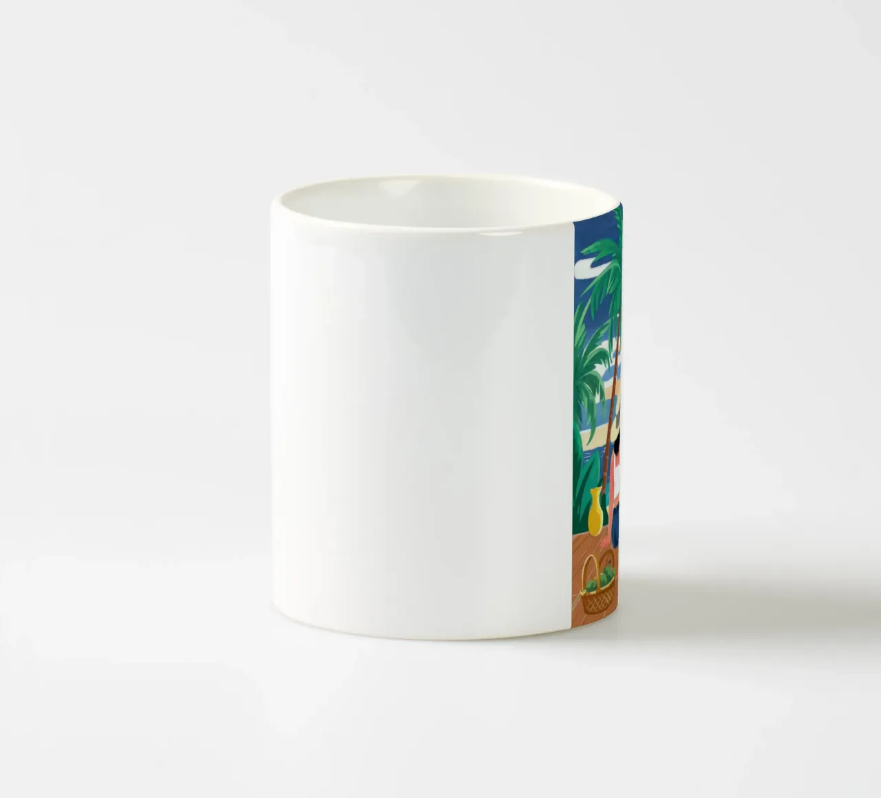 Beatitudine da spiaggia tropicale tazza in ceramica da Frosh Pallete