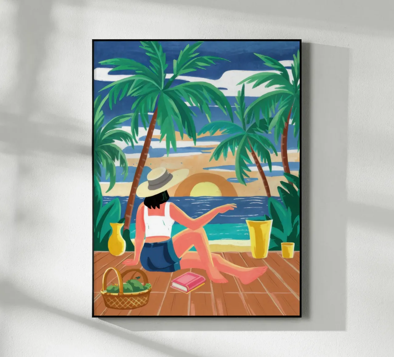 Tropical Beach Bliss acrylic glass by Frosh Pallete