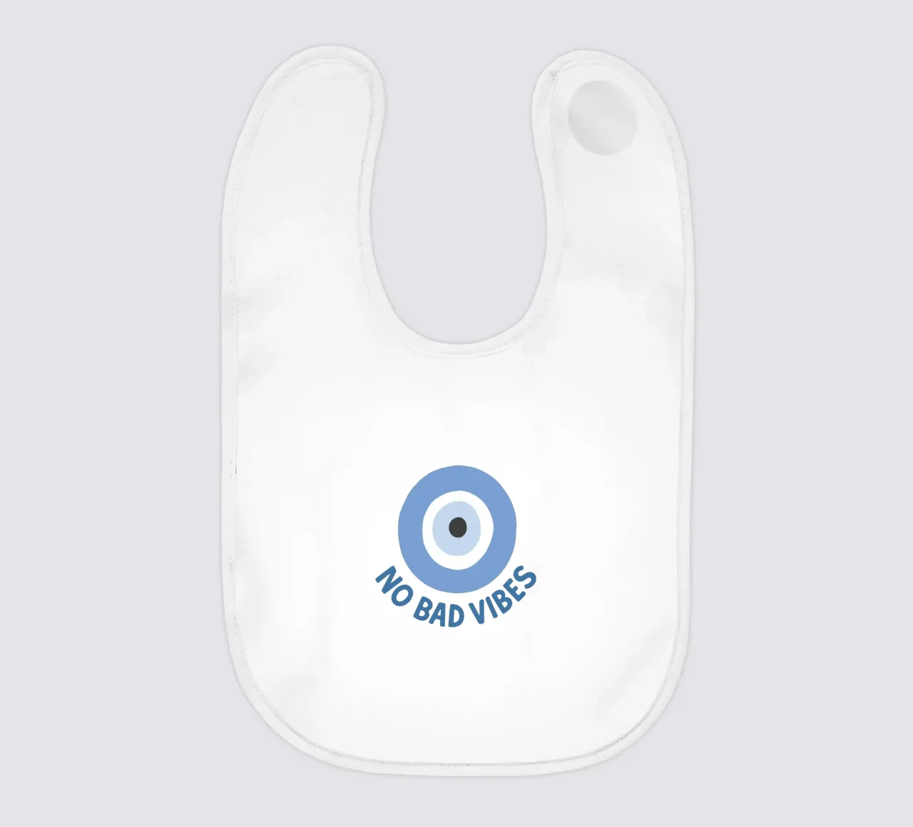 No bad vibes evil eye protection bavaglino da Vivdesign