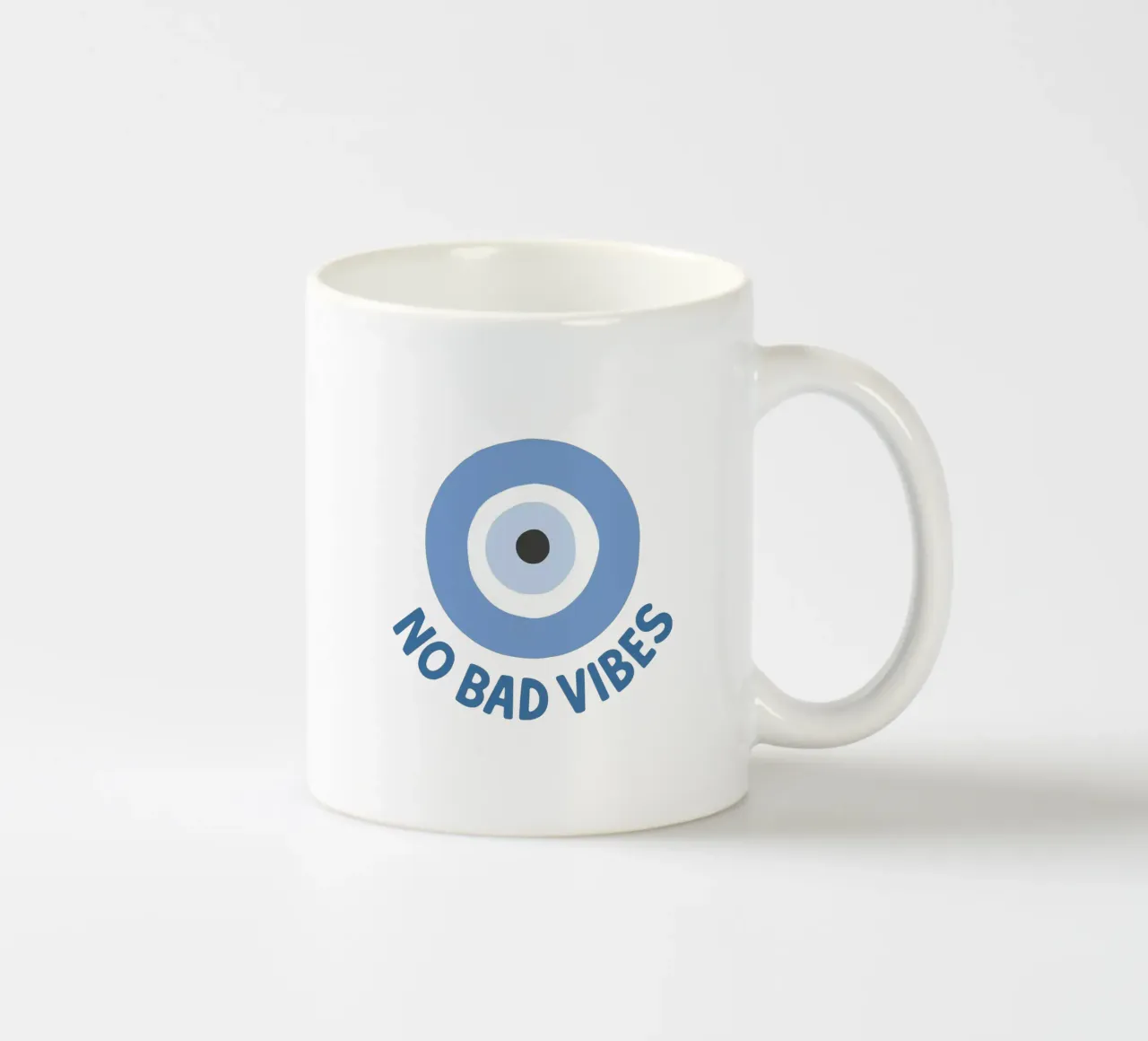No bad vibes evil eye protection tazza in ceramica da Vivdesign