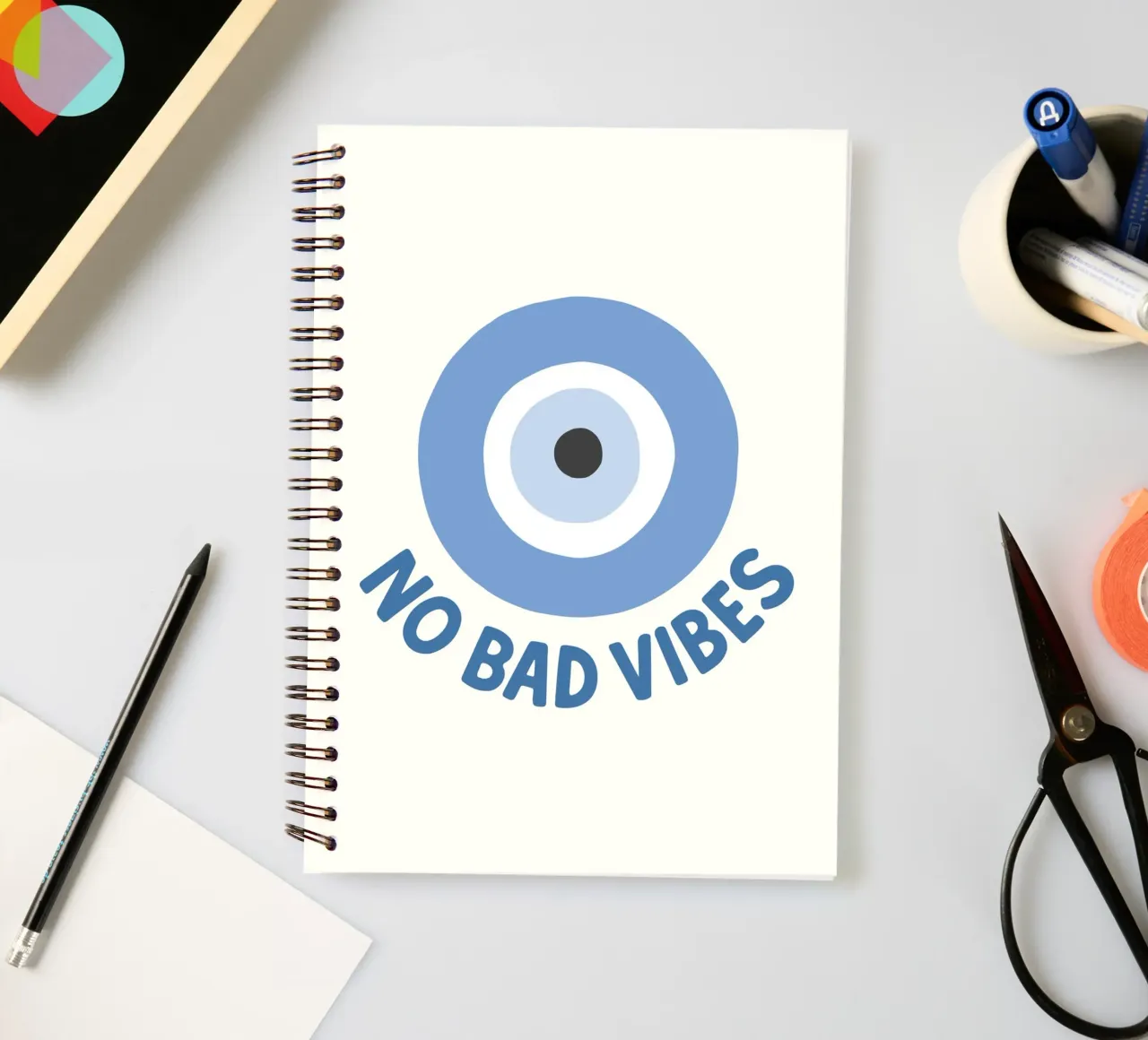 No bad vibes evil eye protection diario ad anelli da Vivdesign