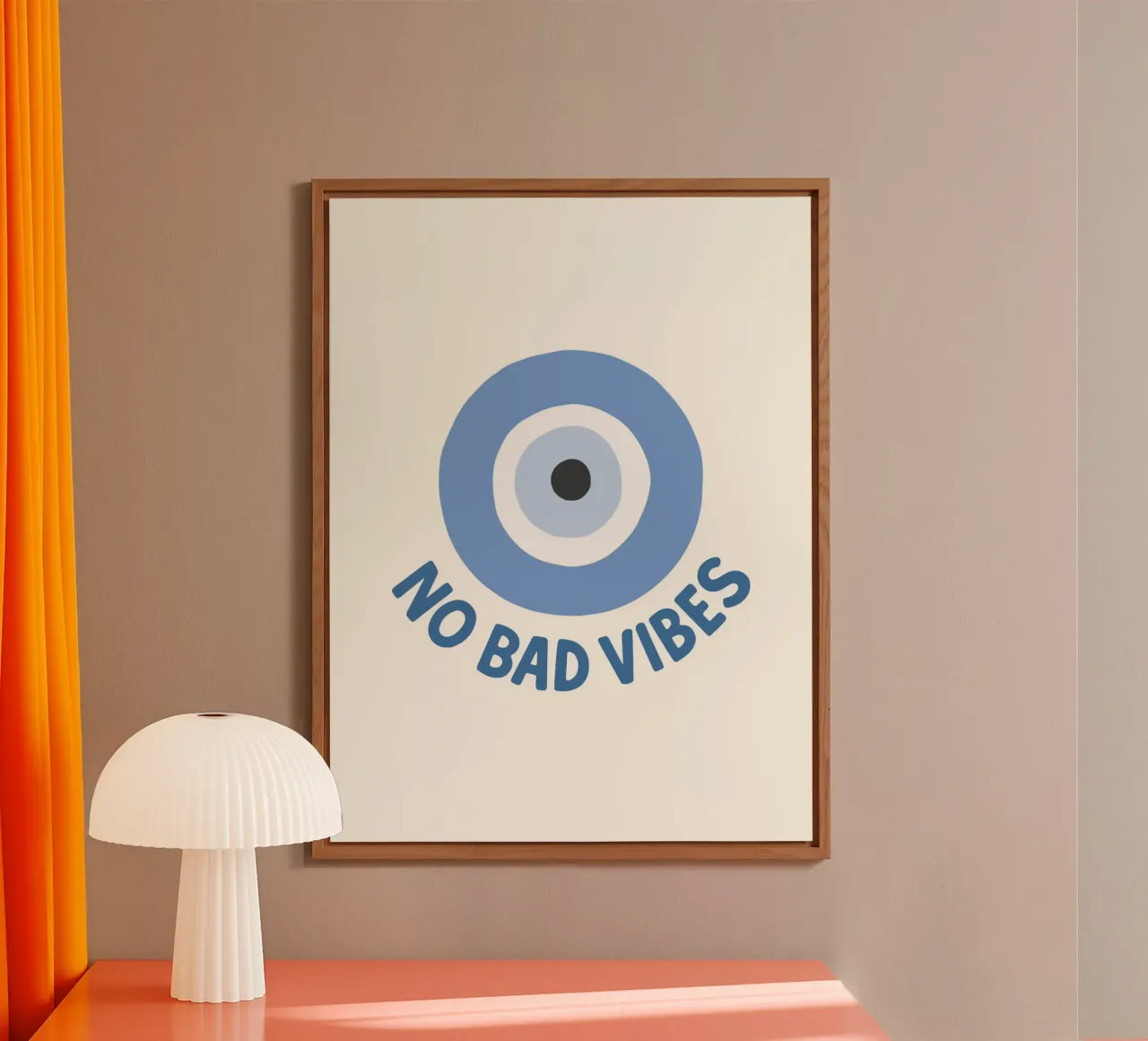 No bad vibes evil eye protection alluminio dibond da Vivdesign