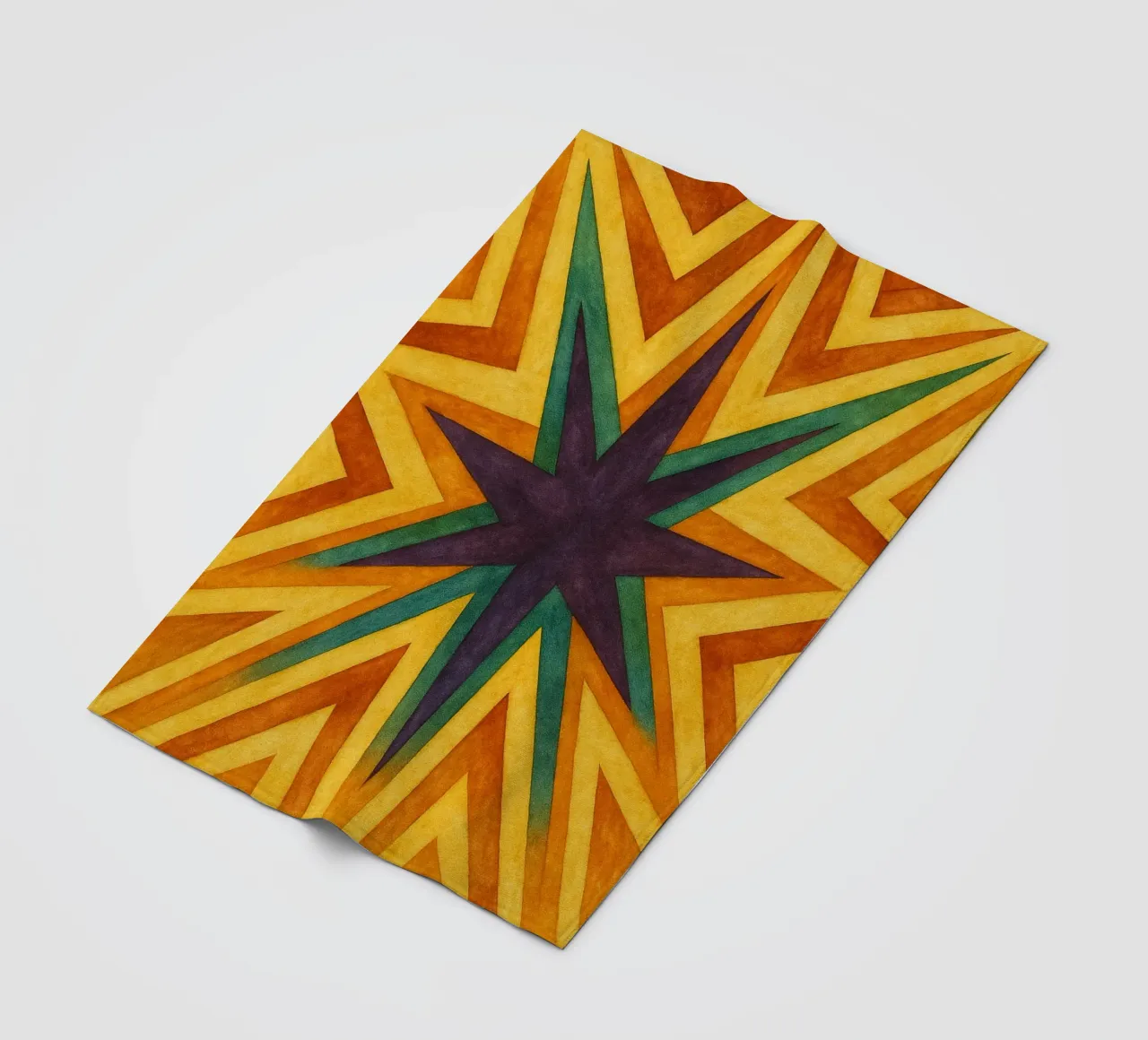 star abstract drawing ilustration fleece blanket by Permatax