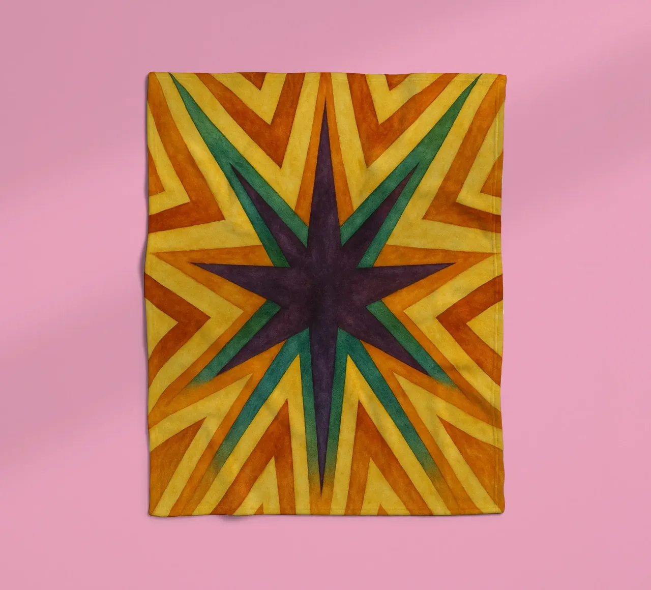 star abstract drawing ilustration fleece blanket by Permatax