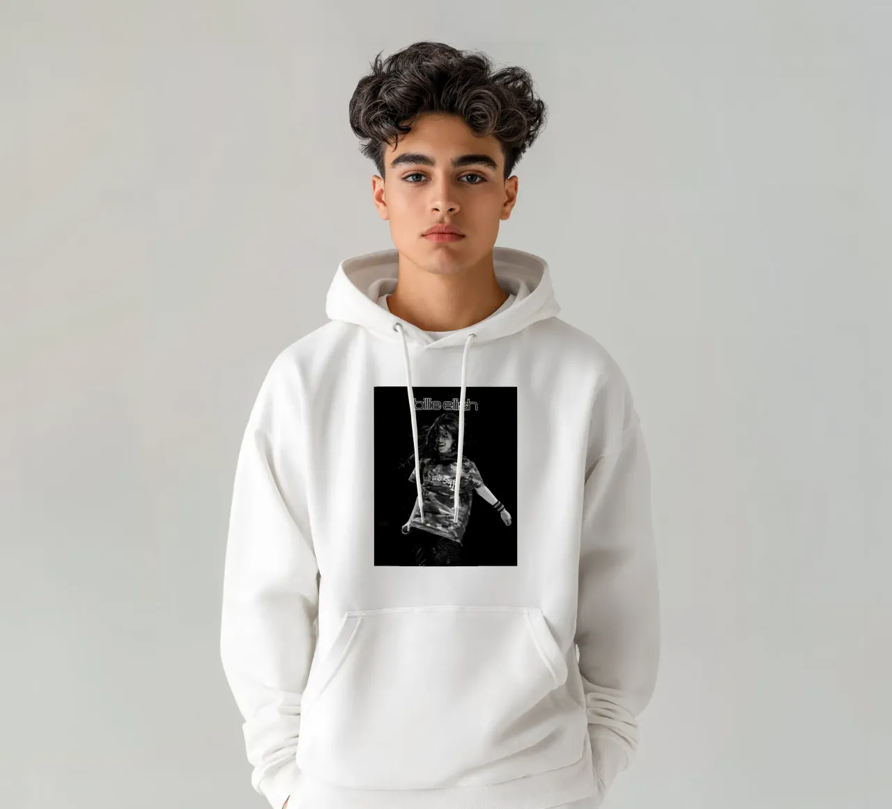 Billie Eilish 037 felpa con cappuccio da AudioLibrary