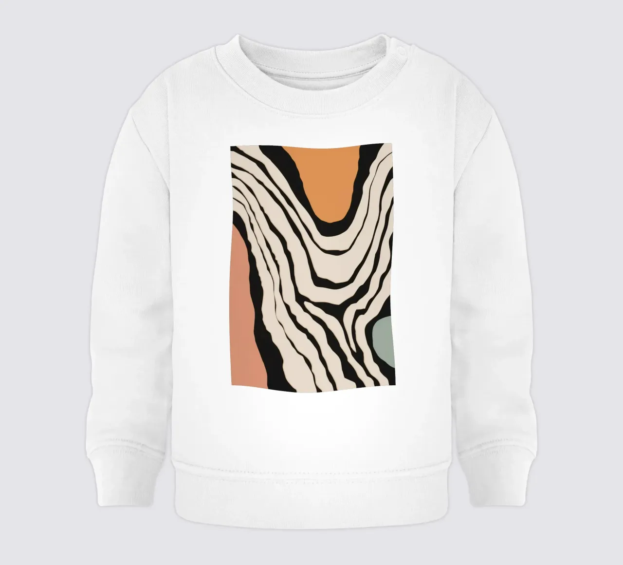 Astratto monocromatico a righe felpa neonato da Frosh Pallete