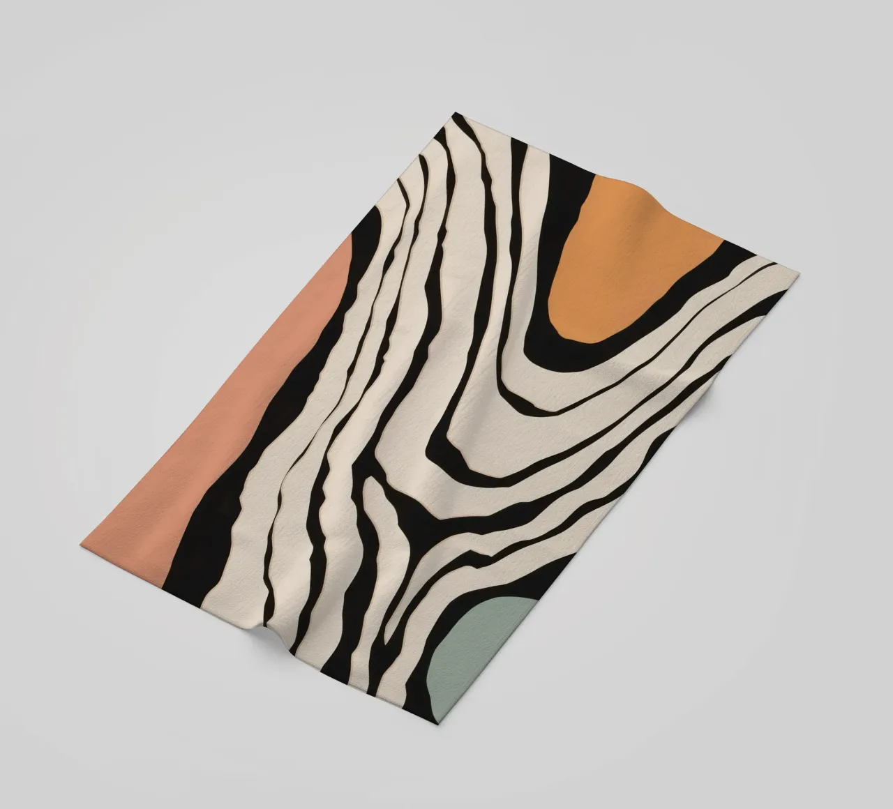 Astratto monocromatico a righe telo mare da Frosh Pallete