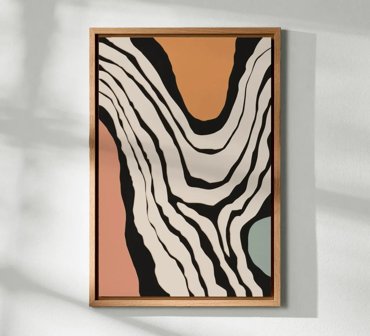 Astratto monocromatico a righe alluminio dibond da Frosh Pallete
