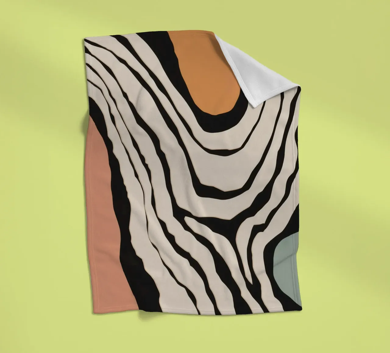 Astratto monocromatico a righe coperta in pile da Frosh Pallete