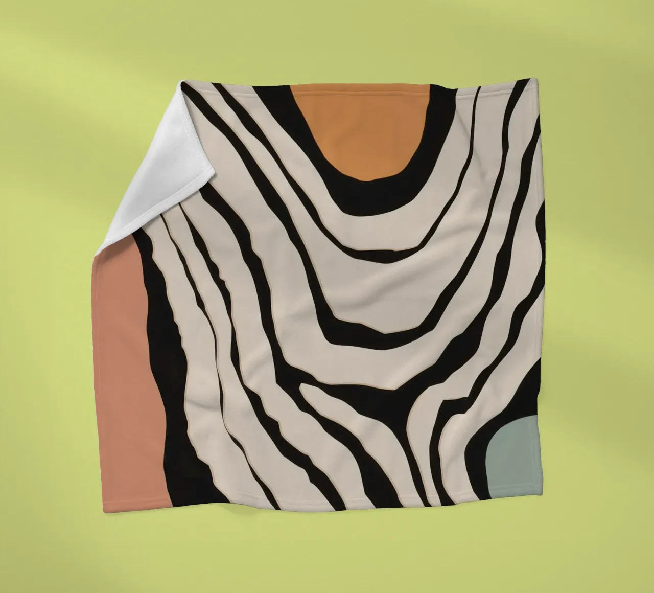 Astratto monocromatico a righe coperta in pile da Frosh Pallete