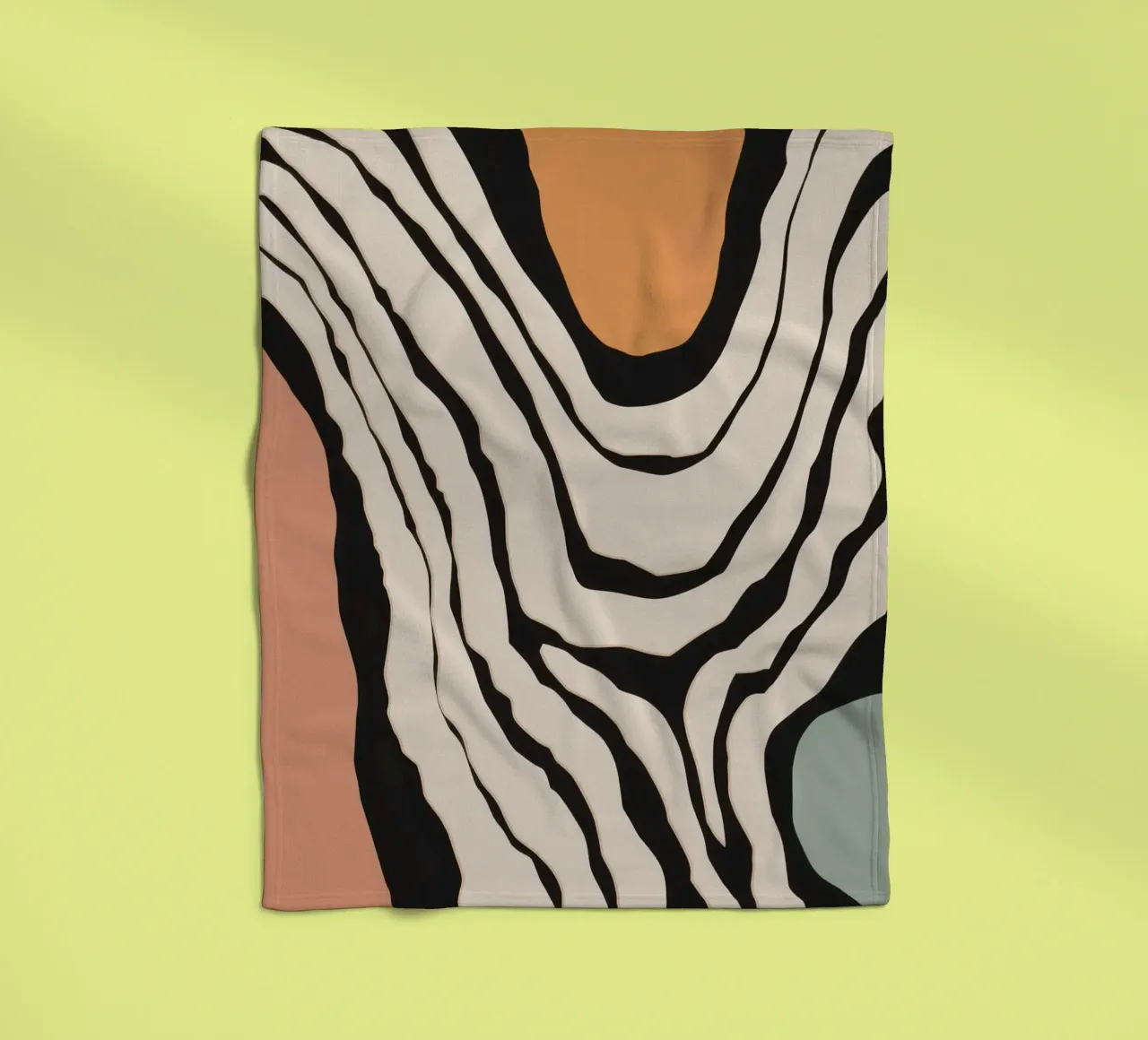 Astratto monocromatico a righe coperta in pile da Frosh Pallete