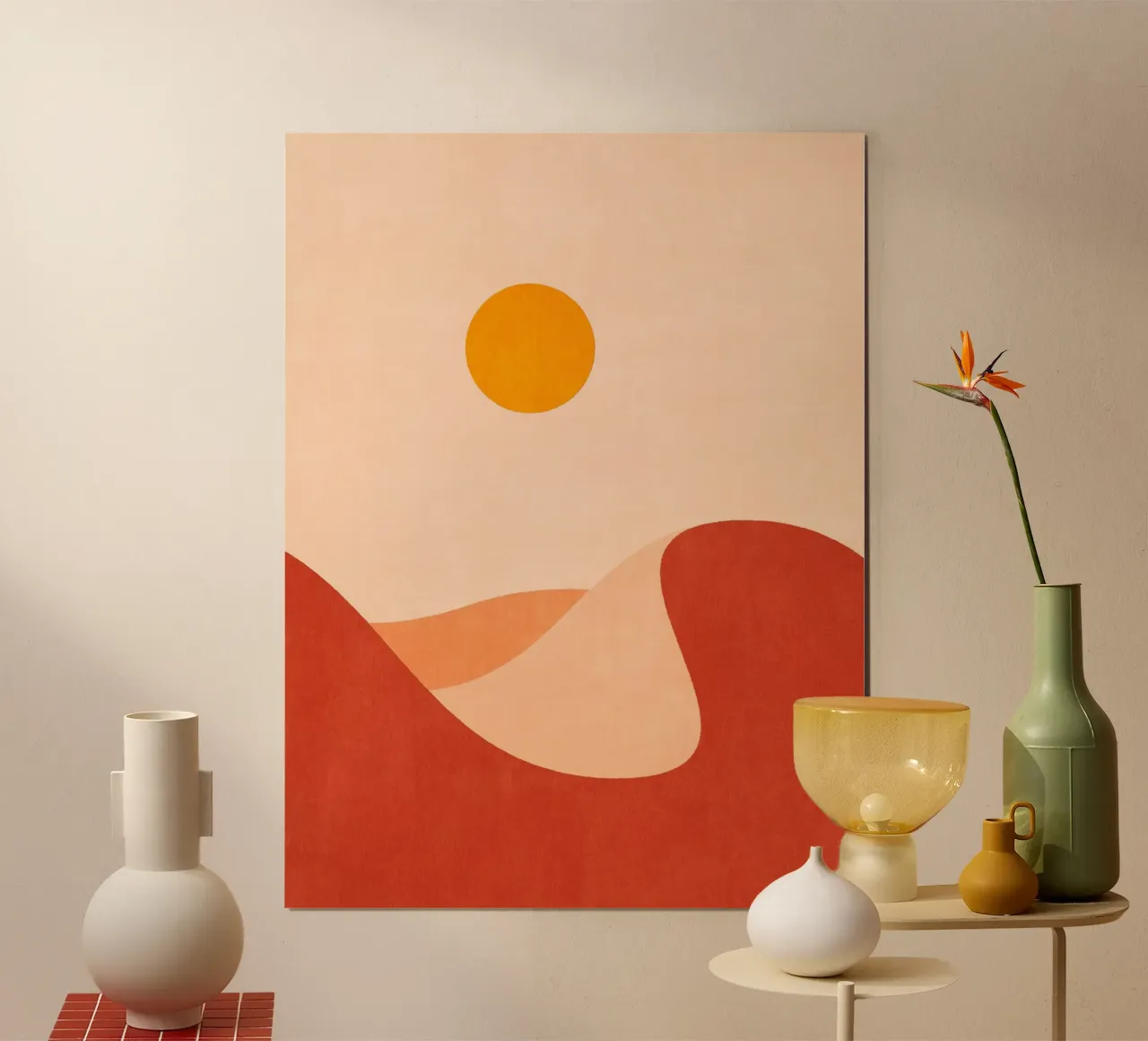 LANDSHAPES - Desert - Day poster con marco de aluminio de DANIEL COULMANN