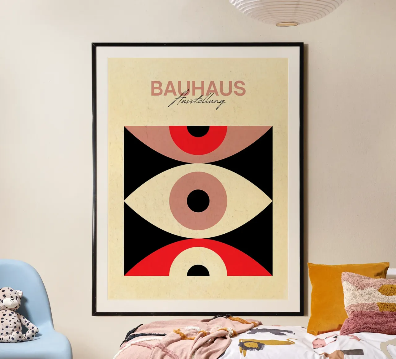 Poster della mostra Bauhaus Occhio astratto carta hahnemühle da Ashley Studio