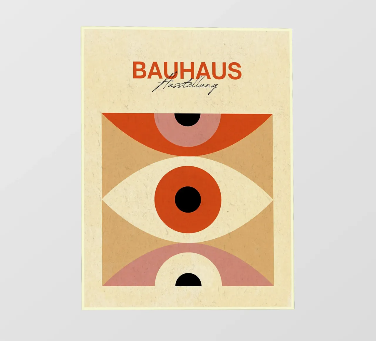 Bauhaus exhibition Abstract Eye Art backlit film by Ashley Studio