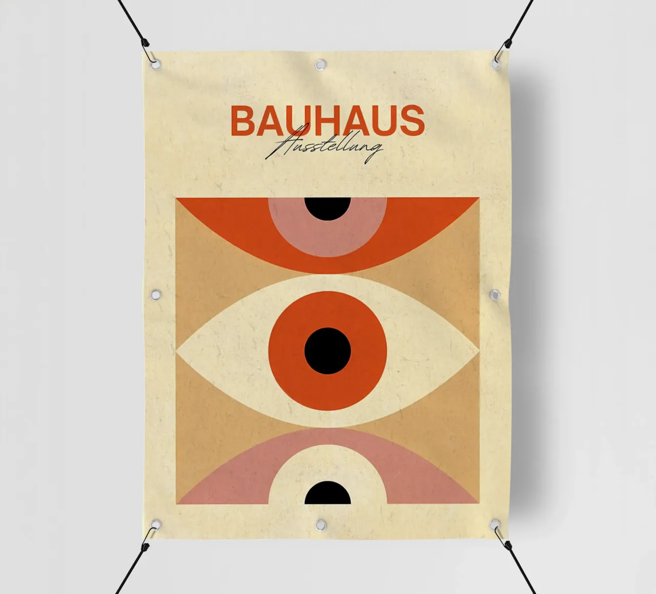 Bauhaus exhibition Abstract Eye Art pvc cover by Ashley Studio