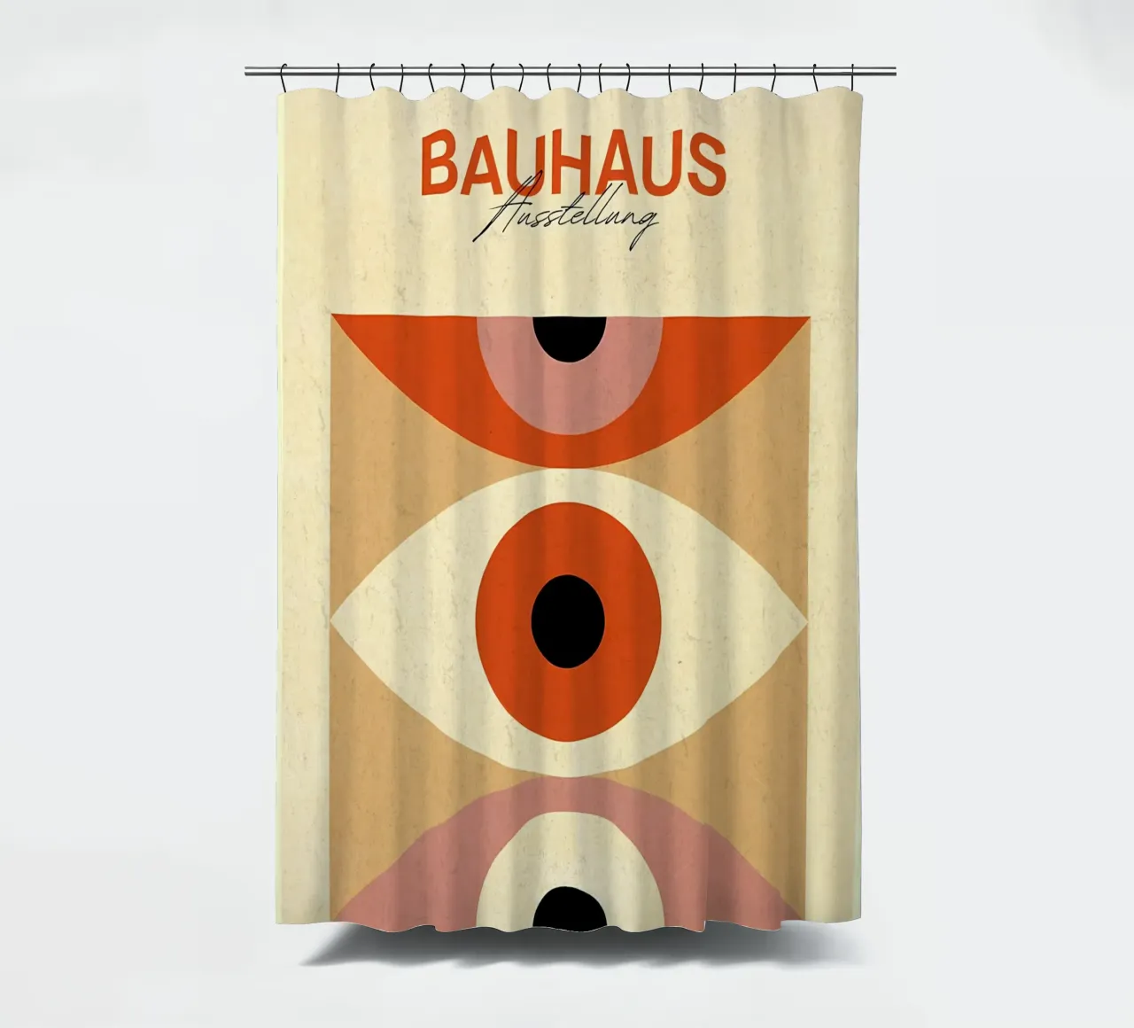 Mostra Bauhaus Arte astratta degli occhi tenda da doccia da Ashley Studio