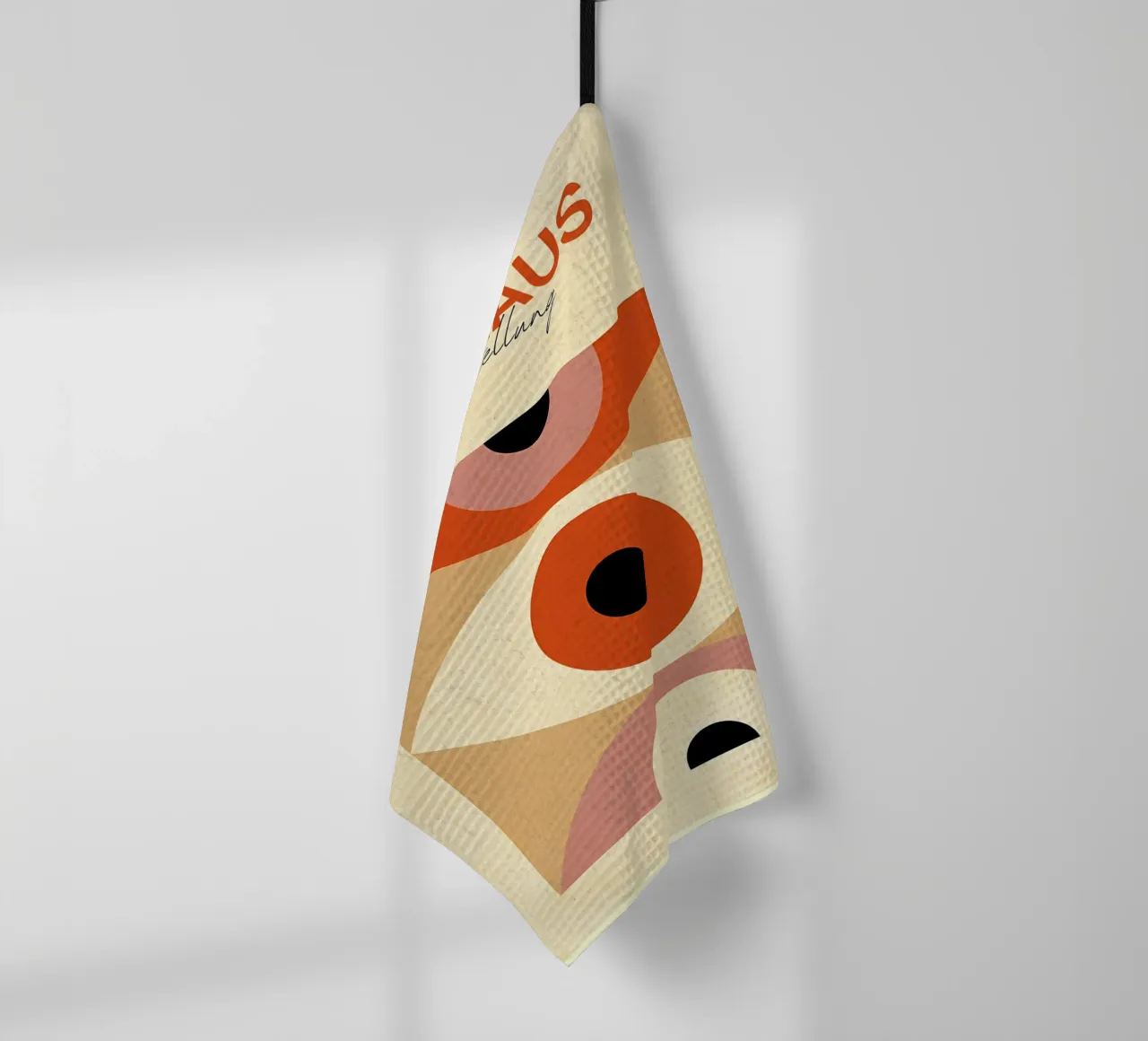 Bauhaus tentoonstelling Abstracte oogkunst theedoek van Ashley Studio