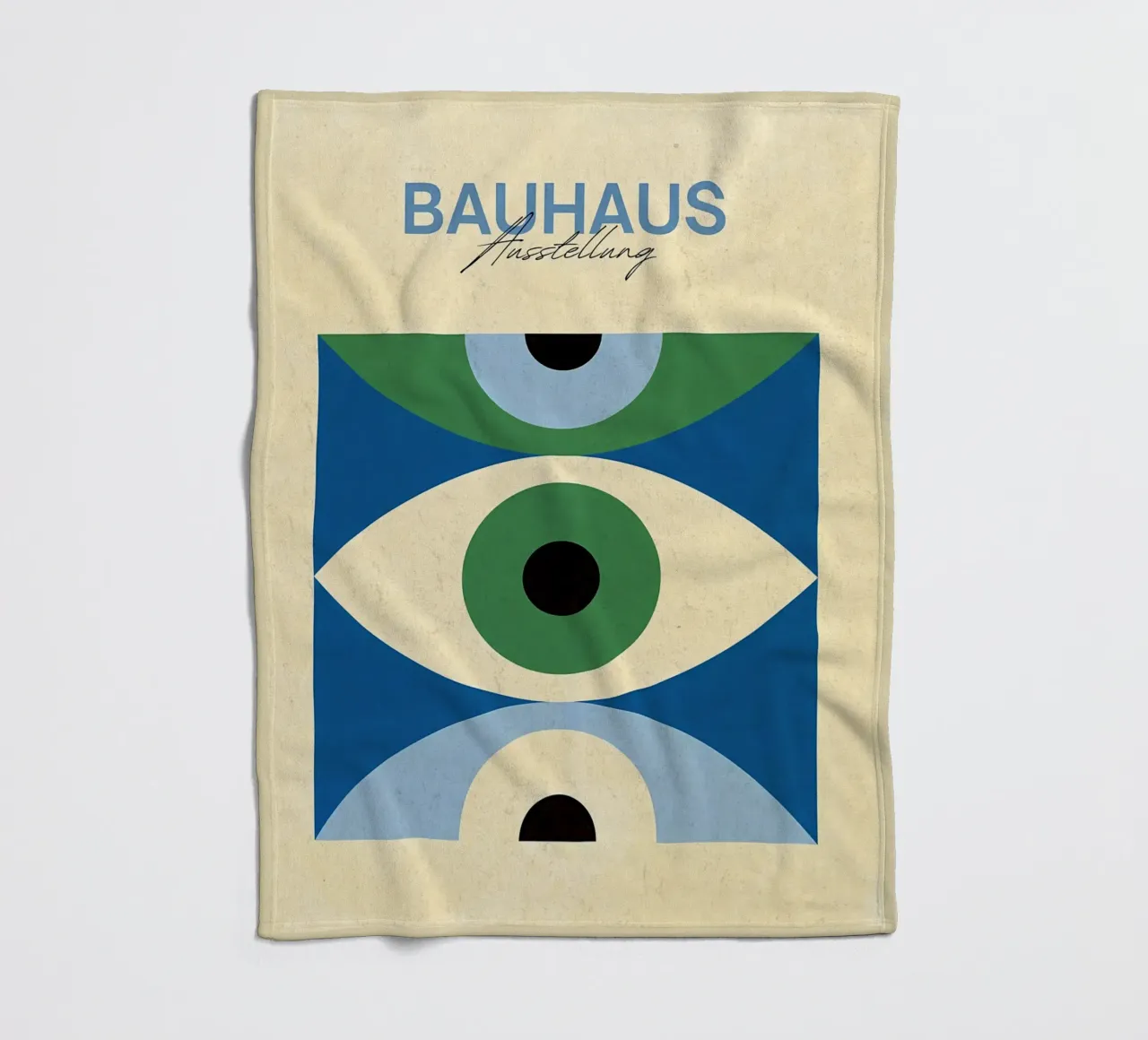Bauhaus Ausstellung Abstract Eye Art Fleecedecke von Ashley Studio