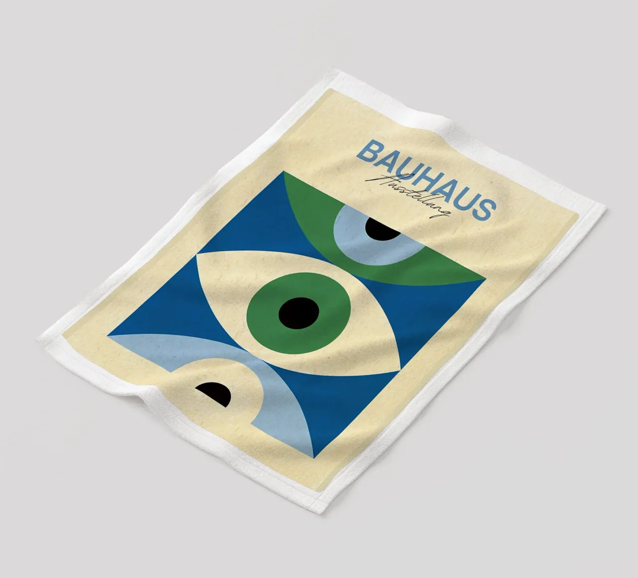 Bauhaus Ausstellung Abstract Eye Art Fleecedecke von Ashley Studio