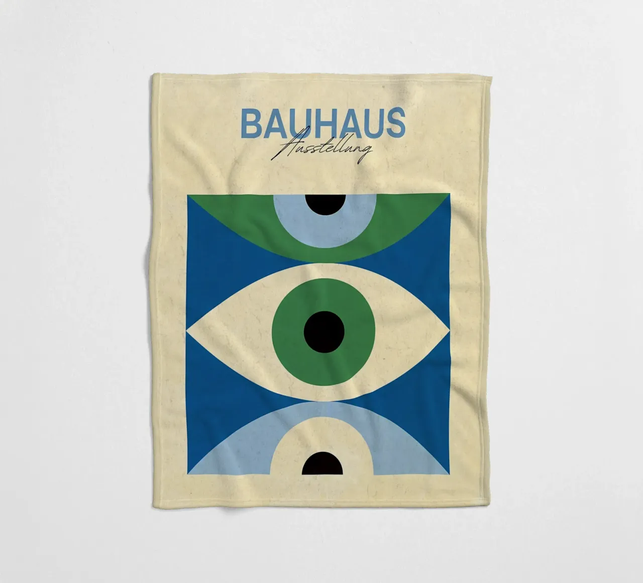 Bauhaus Ausstellung Abstract Eye Art Fleecedecke von Ashley Studio
