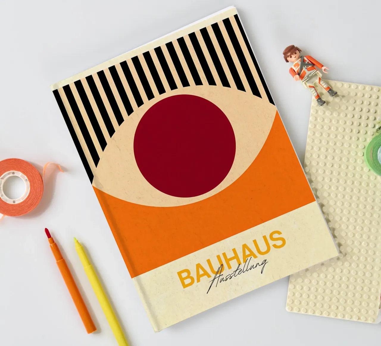 Bauhaus Tentoonstelling Abstracte Kunst Poster notitieboek van Ashley Studio