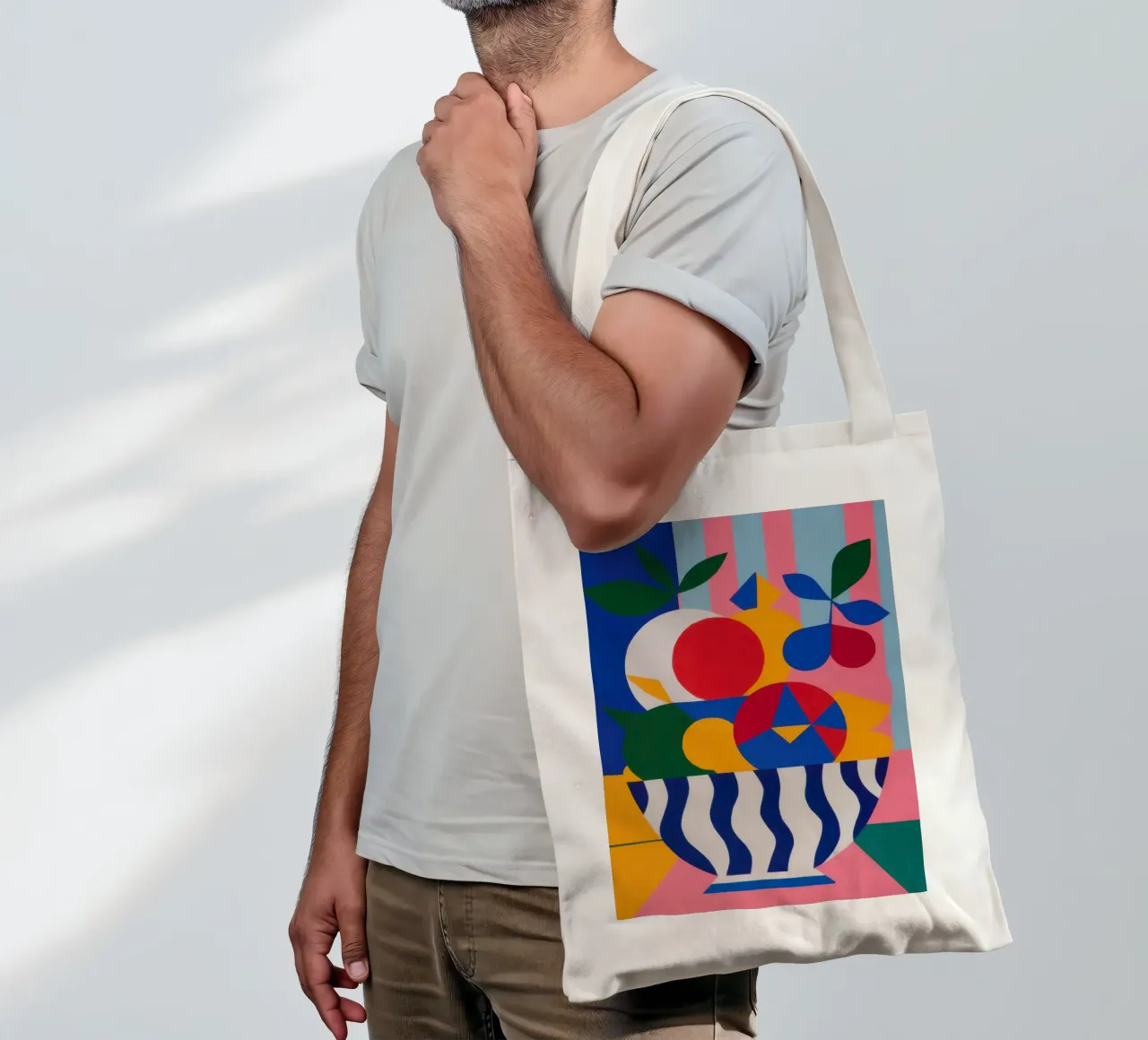 Vibrant Fruit Bowl tote bag by Frosh Pallete