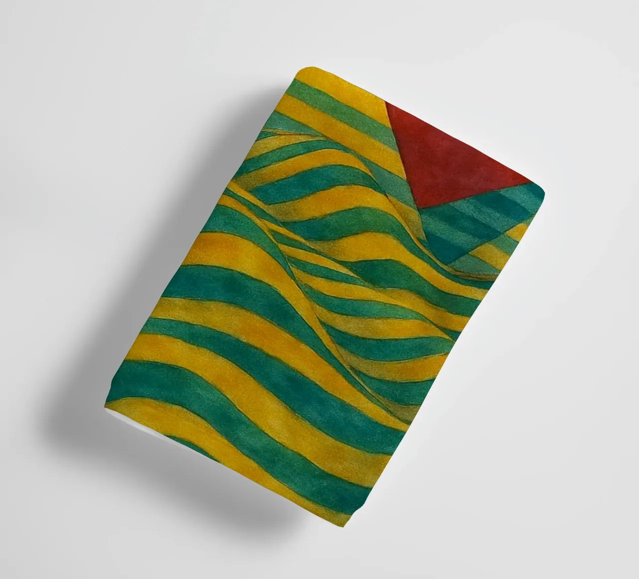 sun and mountain abstract drawing ilustration towel by Permatax
