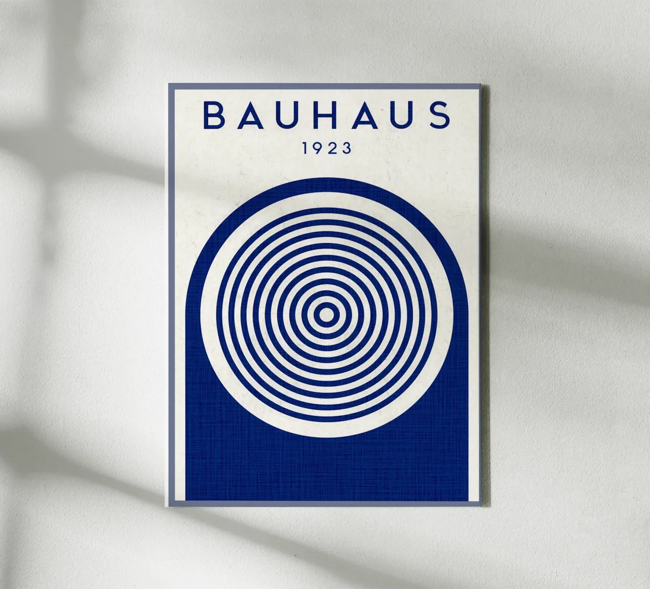 Bauhaus 1923 Stampa d'arte minimalista tela con Cornice a cassetta da Ashley Studio