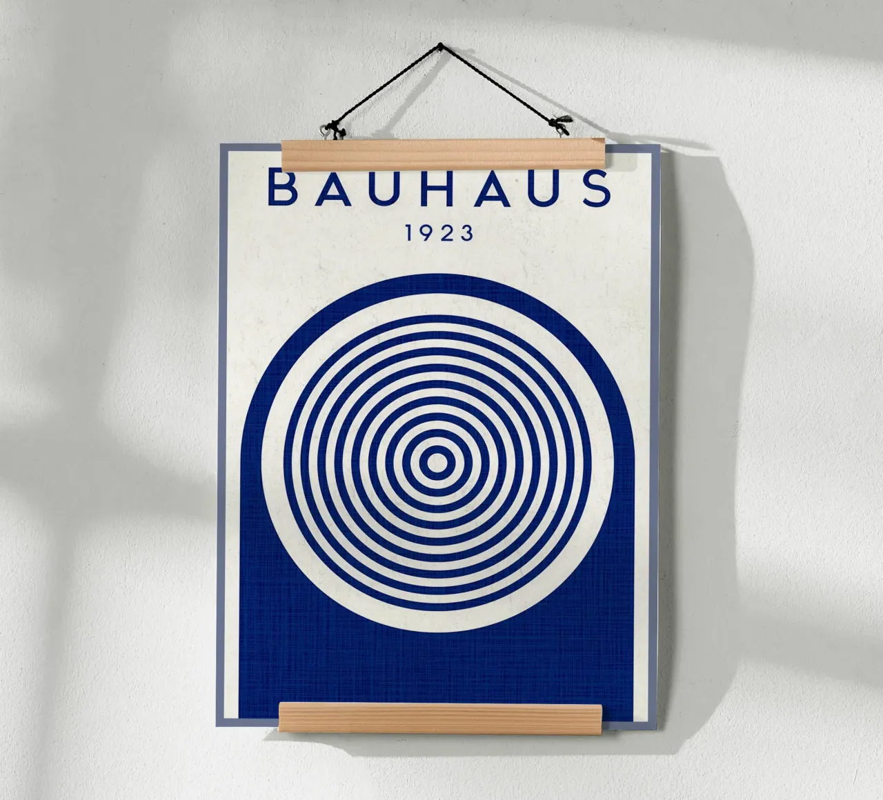 Bauhaus 1923 Stampa d'arte minimalista poster con telaio in legno da Ashley Studio