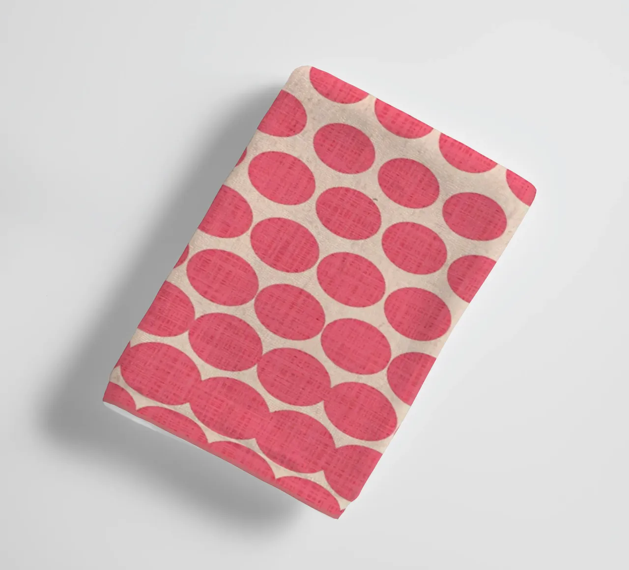 Bauhaus 1919 Pink and Black Circles towel by Ashley Studio