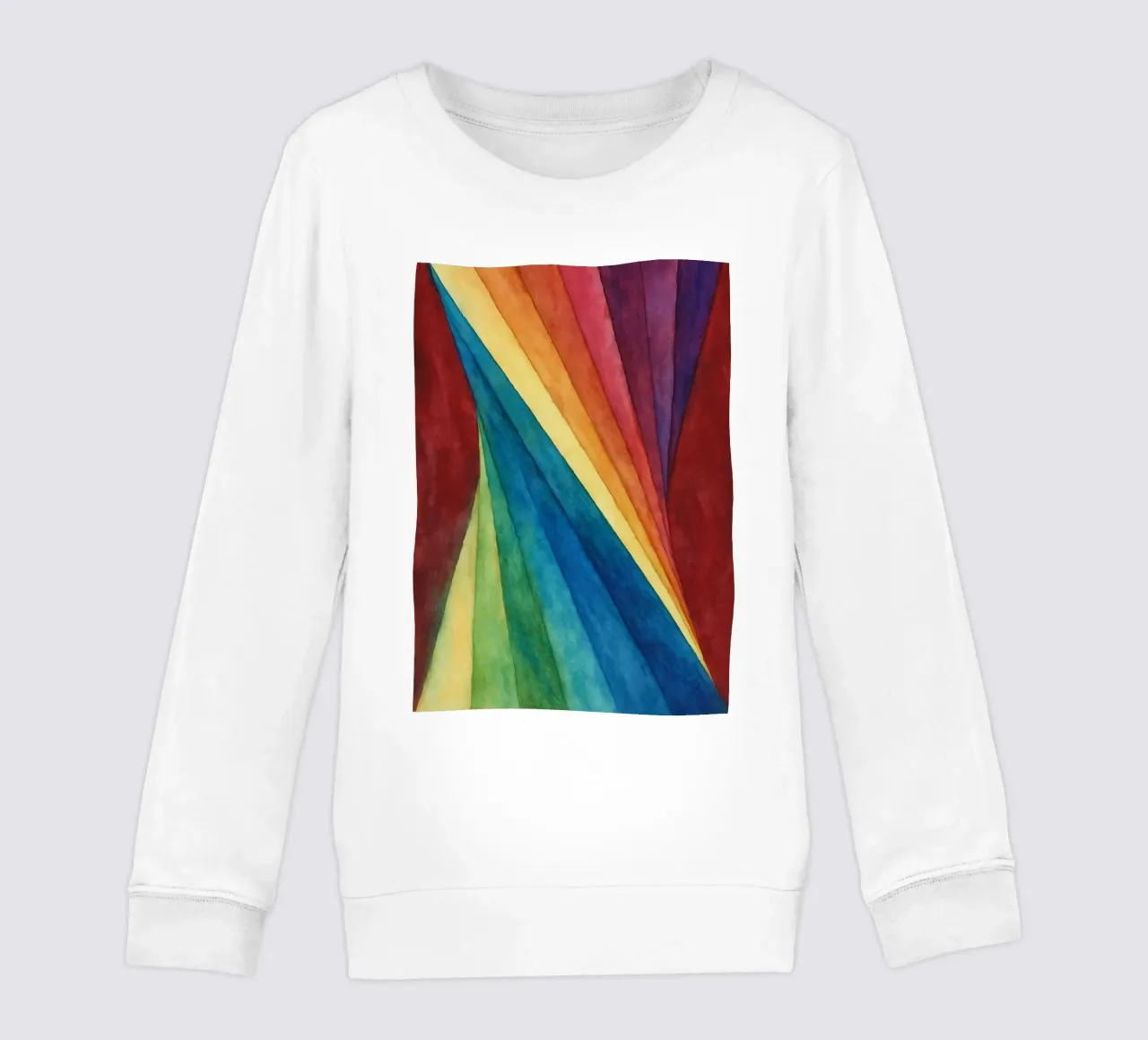 verdrehten Regenbogen abstrakte Zeichnung ilustration Kinder Sweatshirt von Permatax