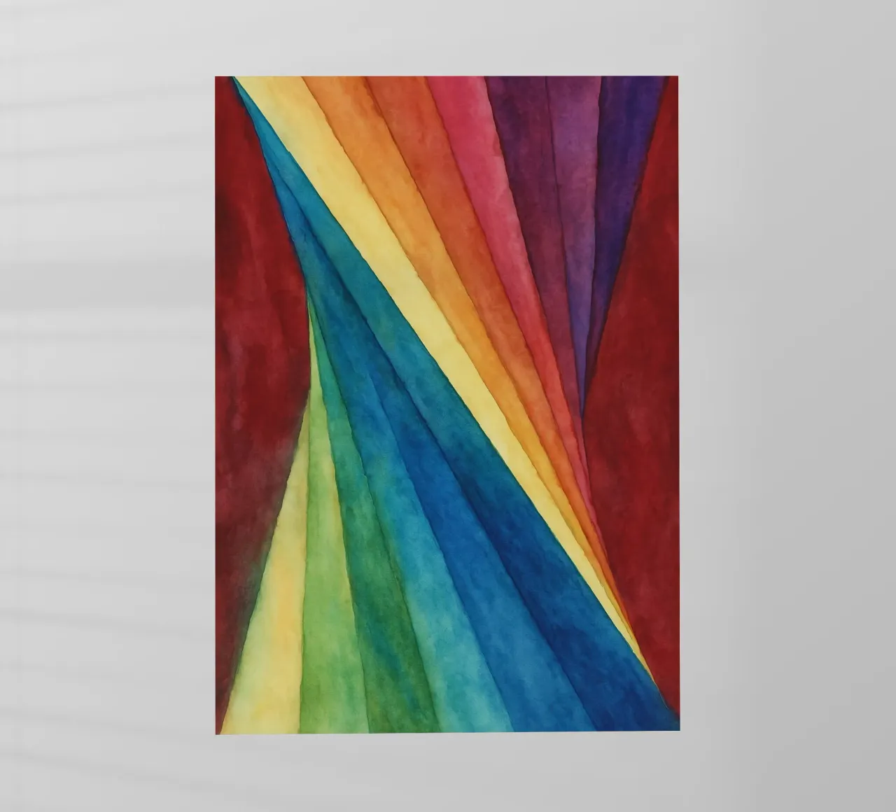 twisted rainbow abstract drawing ilustration backlit film by Permatax