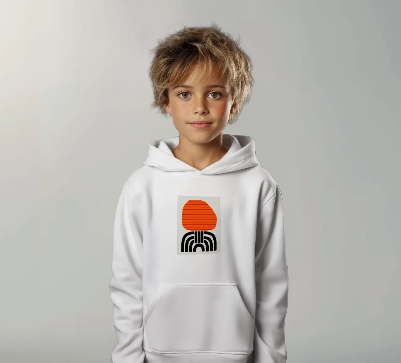 Aurelia Abstract felpa bambino con cappuccio da Fox & Velvet