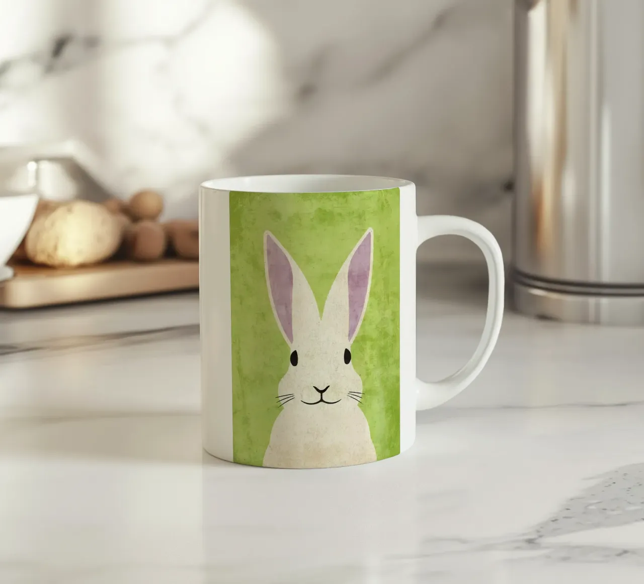 Coniglio tazza in ceramica da Matlock Studio