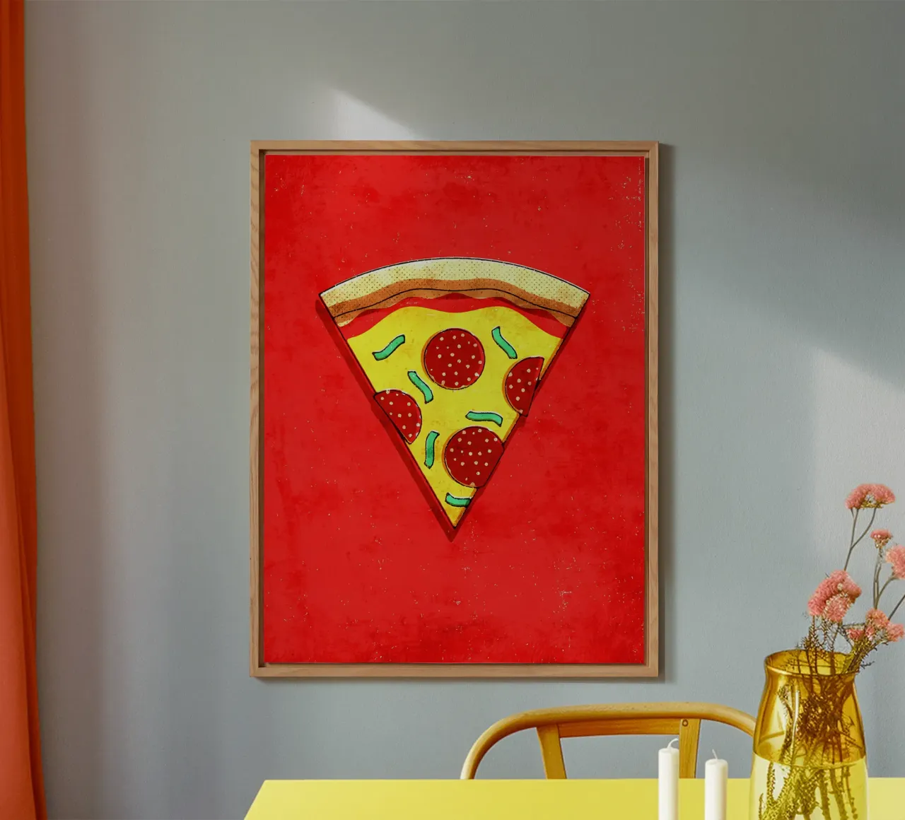 Pizza alluminio dibond da Matlock Studio