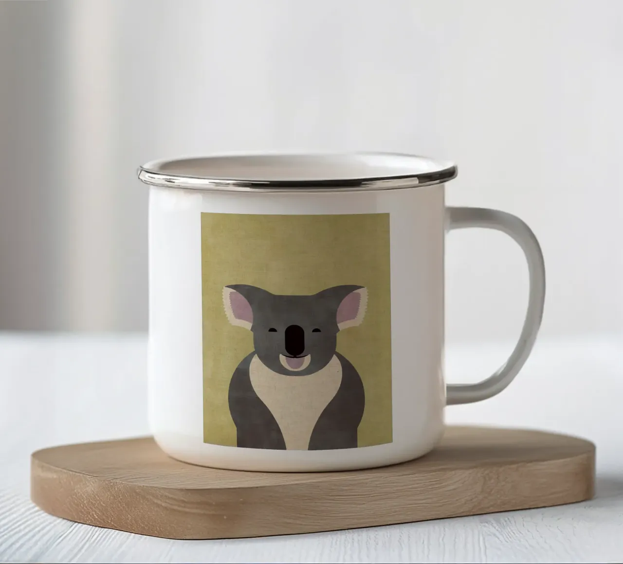 Orso Koala tazza in smalto da Matlock Studio