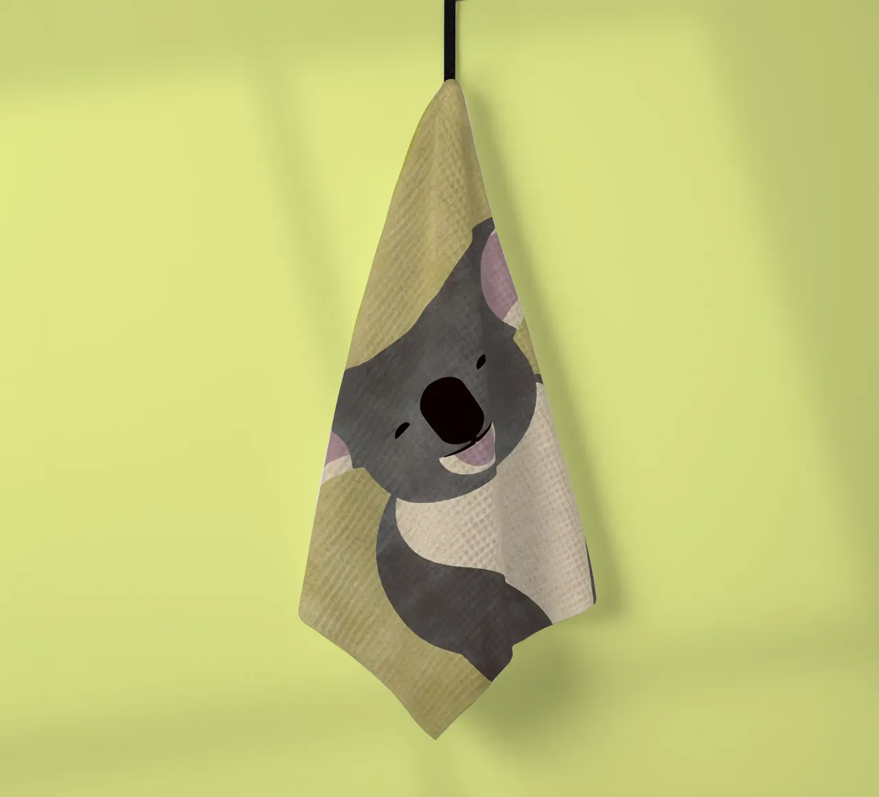 Orso Koala canovaccio da cucina da Matlock Studio