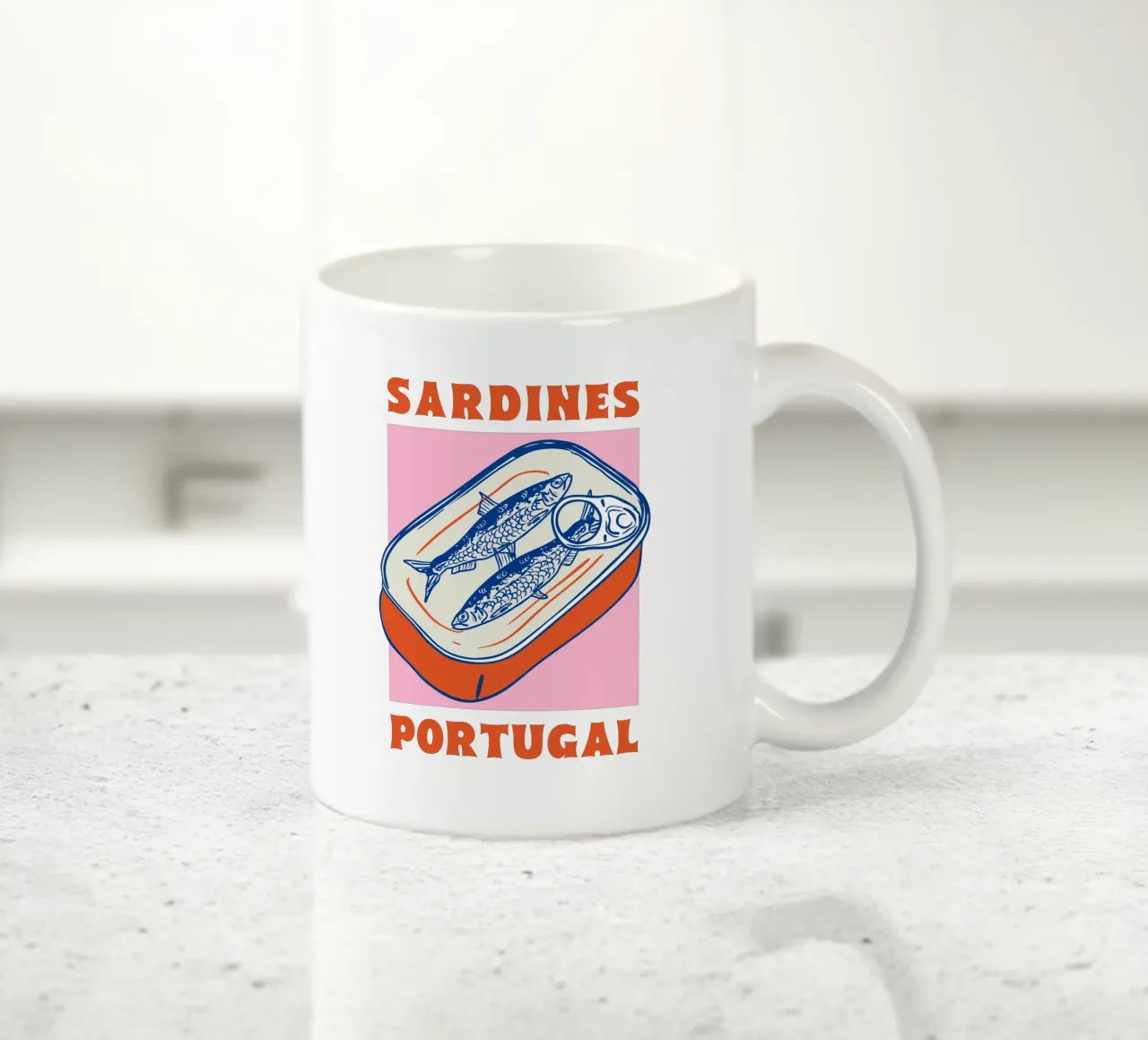 Sardine in scatola retrò - Arte alimentare in Portogallo tazza in ceramica da EDMPROJECT
